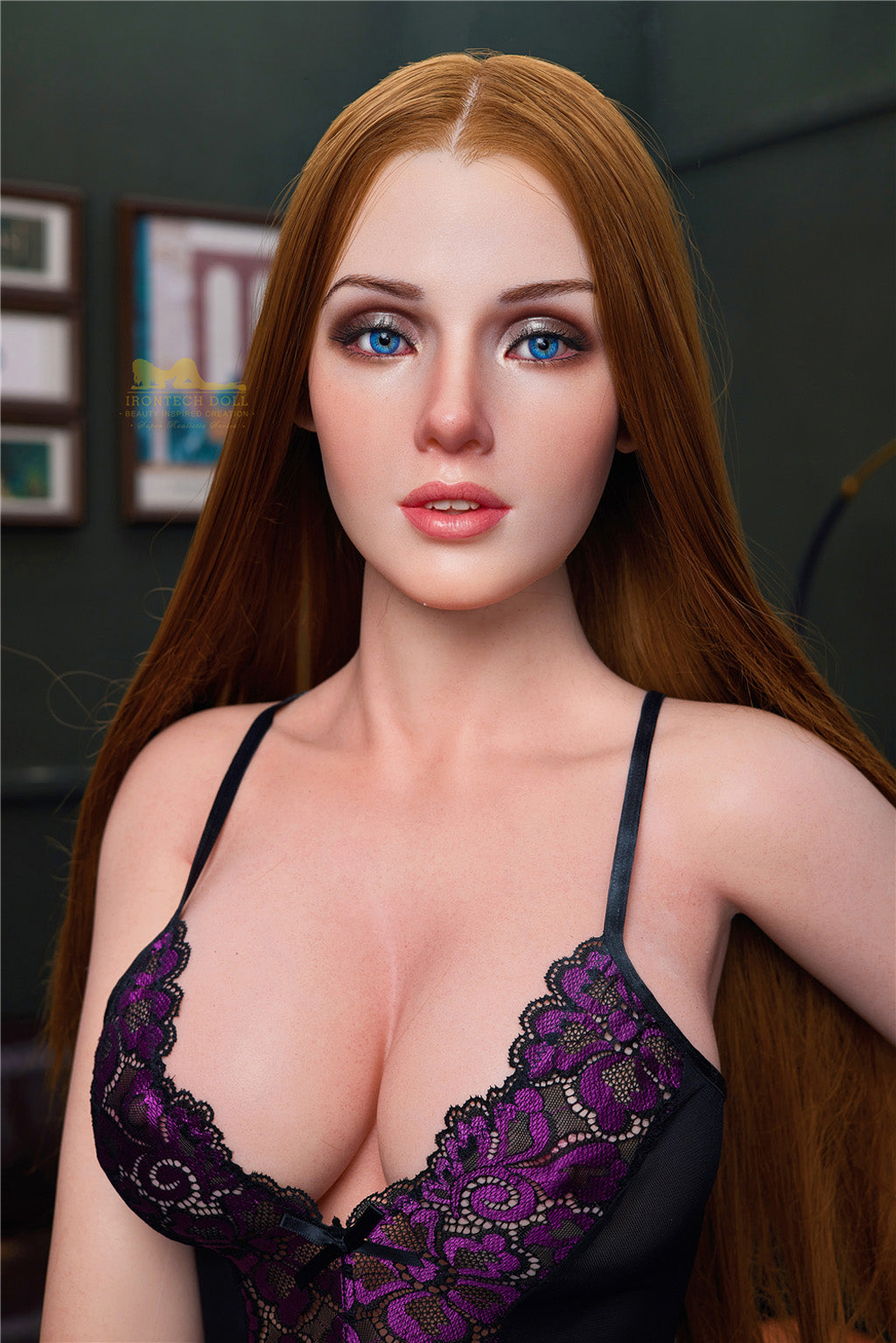Allison Finch-166cm(5'45")D-cup Full Silicone Yellow Hair Lace Pantyhose Sex Doll - Irontech Doll