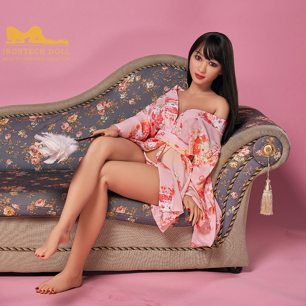 Yumiko-154cm (5'05'')E-cup TPE Sex Doll Japanese Pink Kimono Girl- Irontech Doll