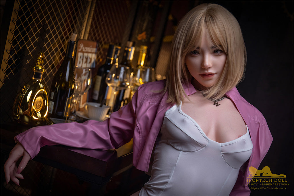 Teresa-169cm(5'54")C-cup Full Silicone Bob Jumpsuits Young Blonde Sex Doll - Irontech Doll