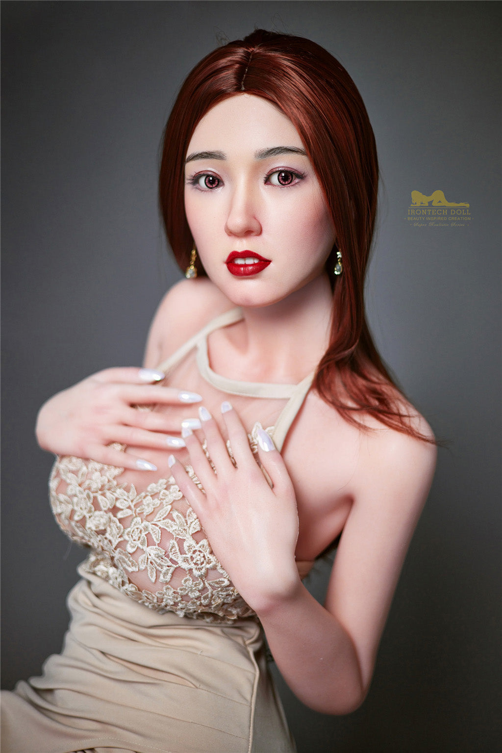 Betty-153cm(5'02") E-cup Full Silicone Sex Doll Asian Lace Skirt- Irontech Doll