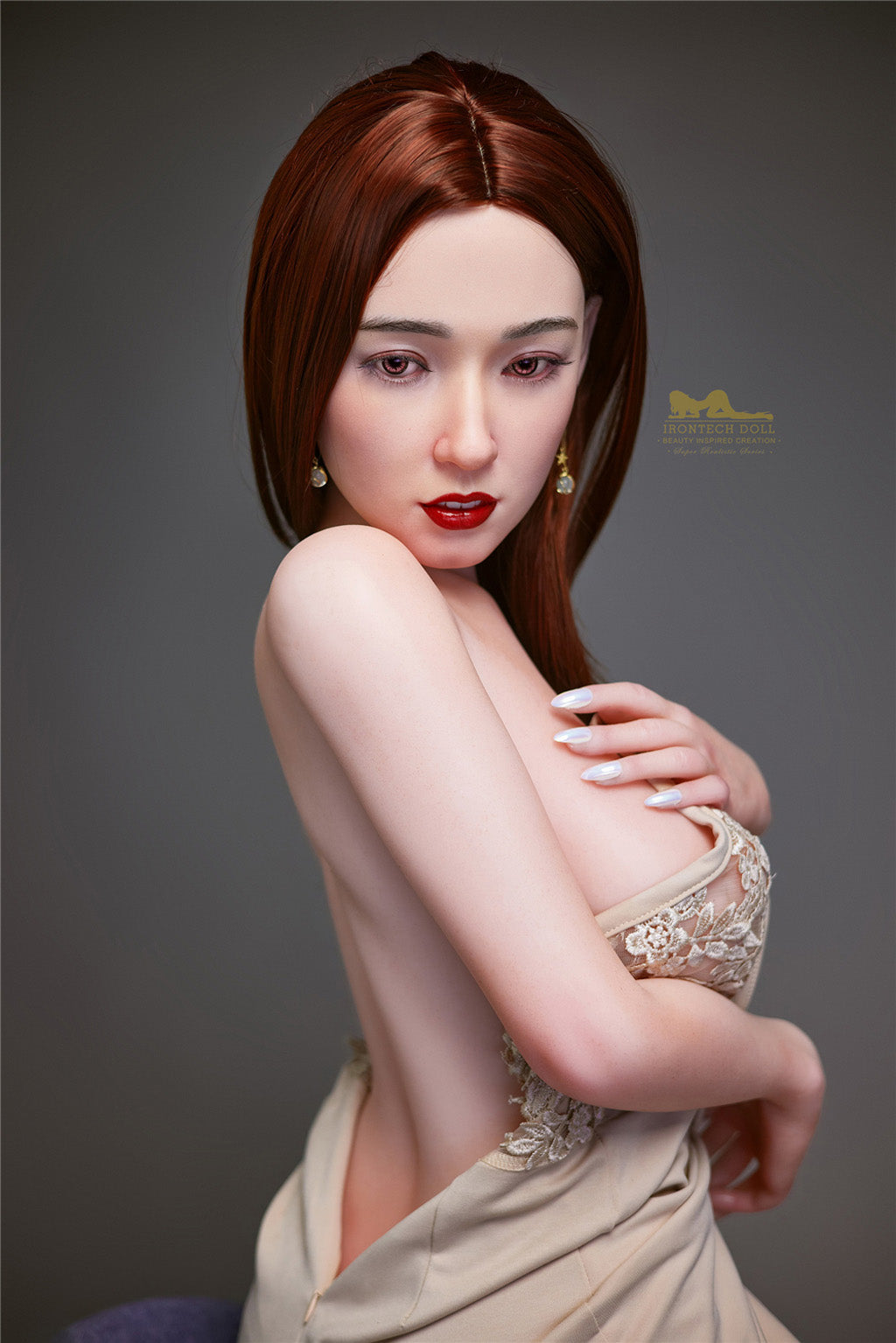 Betty-153cm(5'02") E-cup Full Silicone Sex Doll Asian Lace Skirt- Irontech Doll