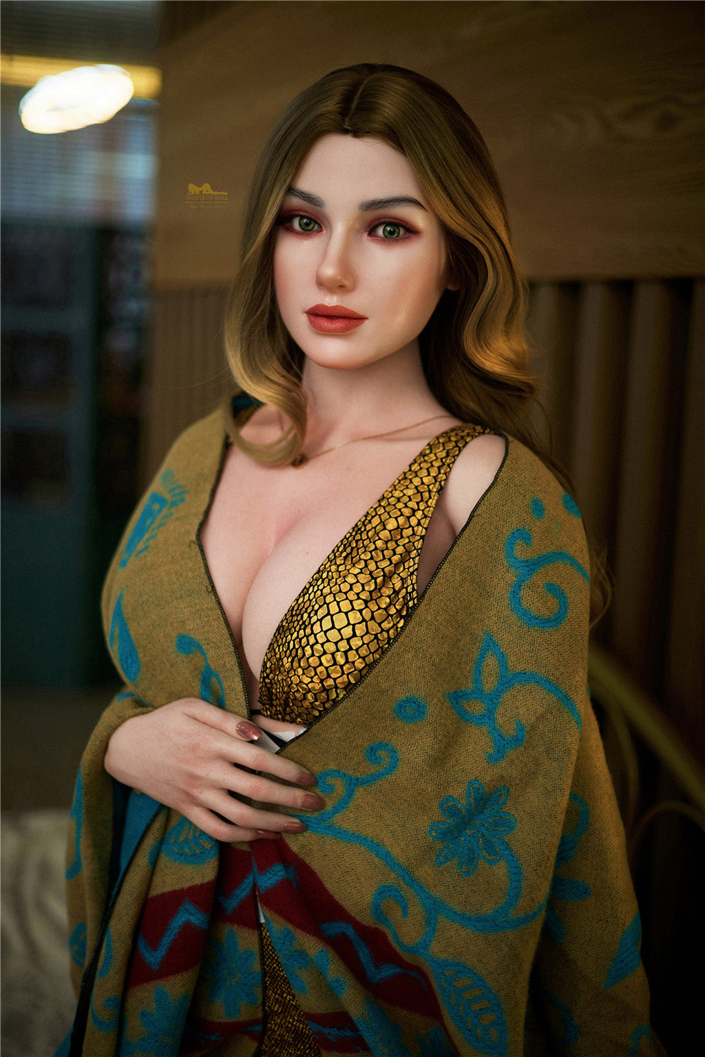 Luna-166cm(5'45")D-cup Full Silicone Bronw Hair Charming jumpsuits Sex Doll - Irontech Doll