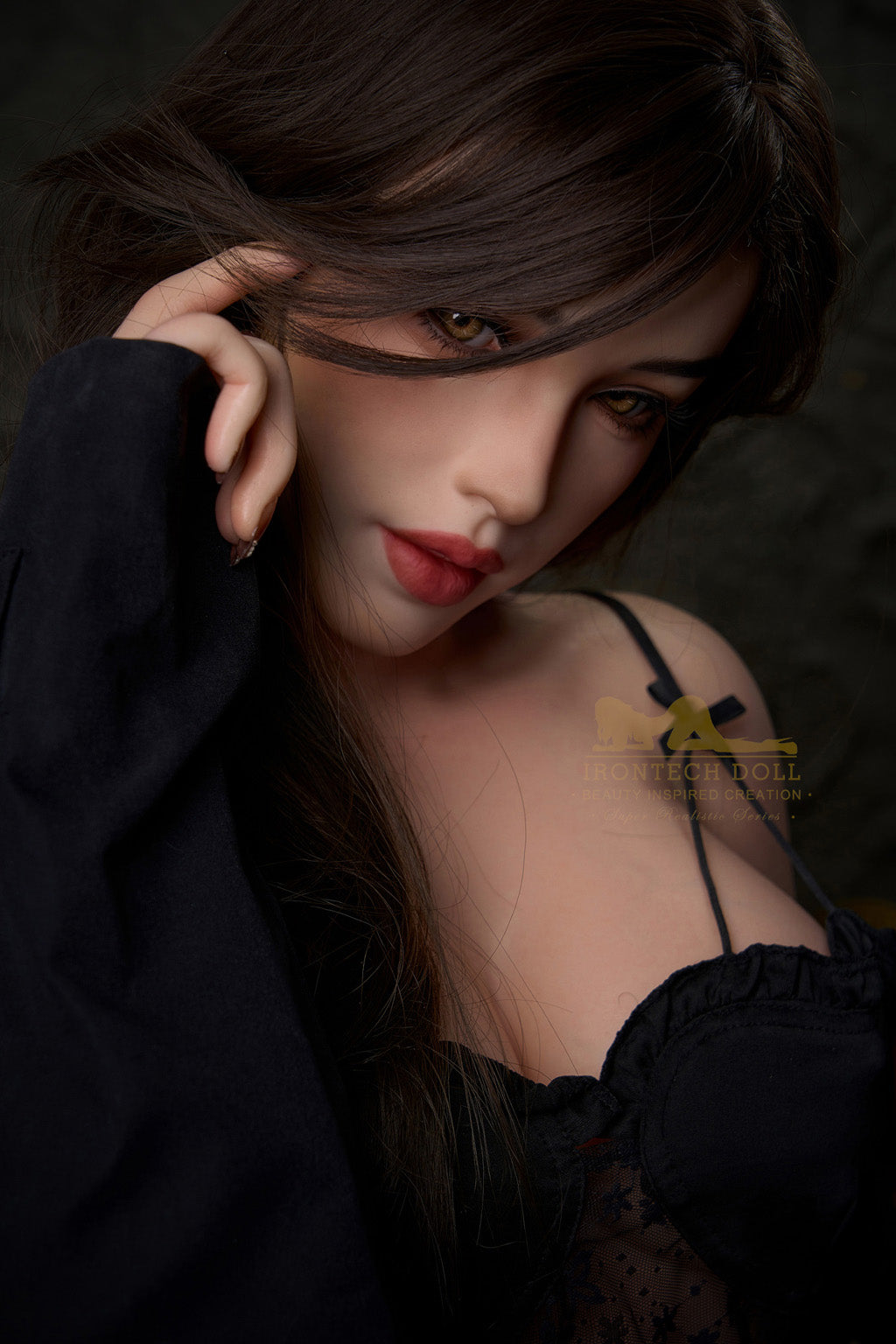 Whitley-166cm(5'45")D-cup Full Silicone Brown Hair Curvy Slim Waist Alcoholic Girl Sex Doll- Irontech Doll
