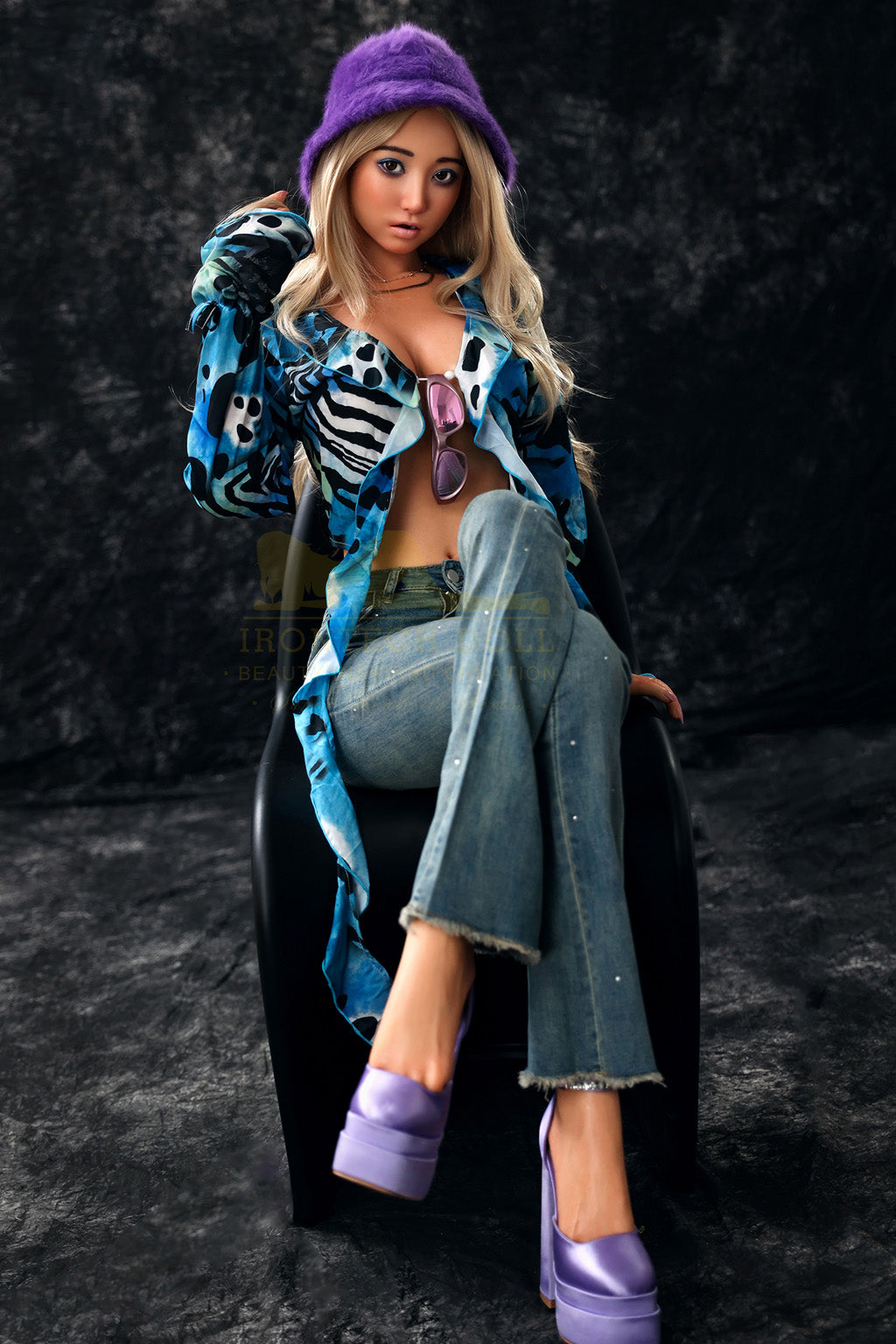KellyTanned-167cm(5'48")ROS D-cup Full Silicone American Fashionable Blonde Sex Doll - Irontech Doll