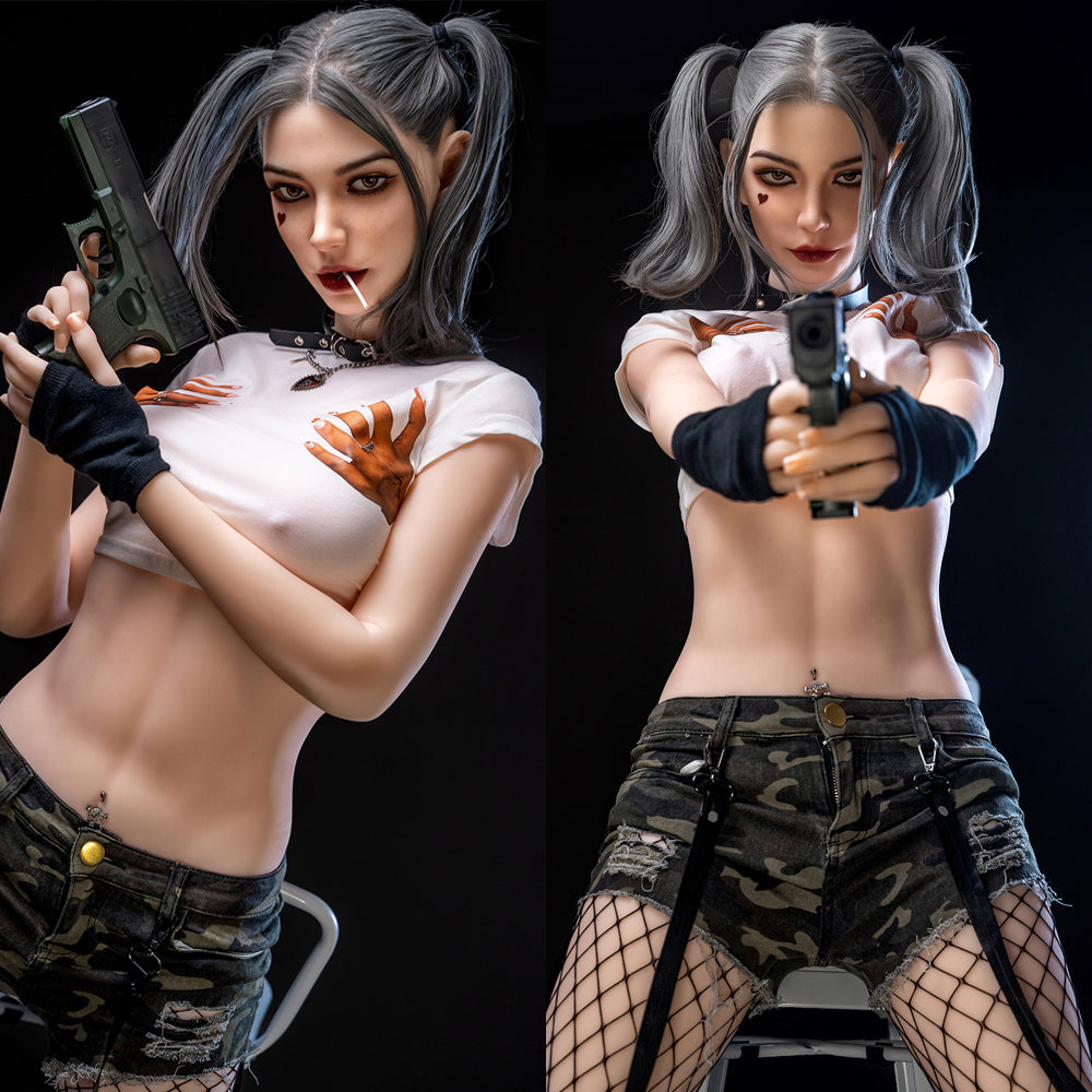 Eudora- 173cm/5'67" C cup Silicone Head+TPE Body Sex Doll (Movable Jaw) - SY Doll