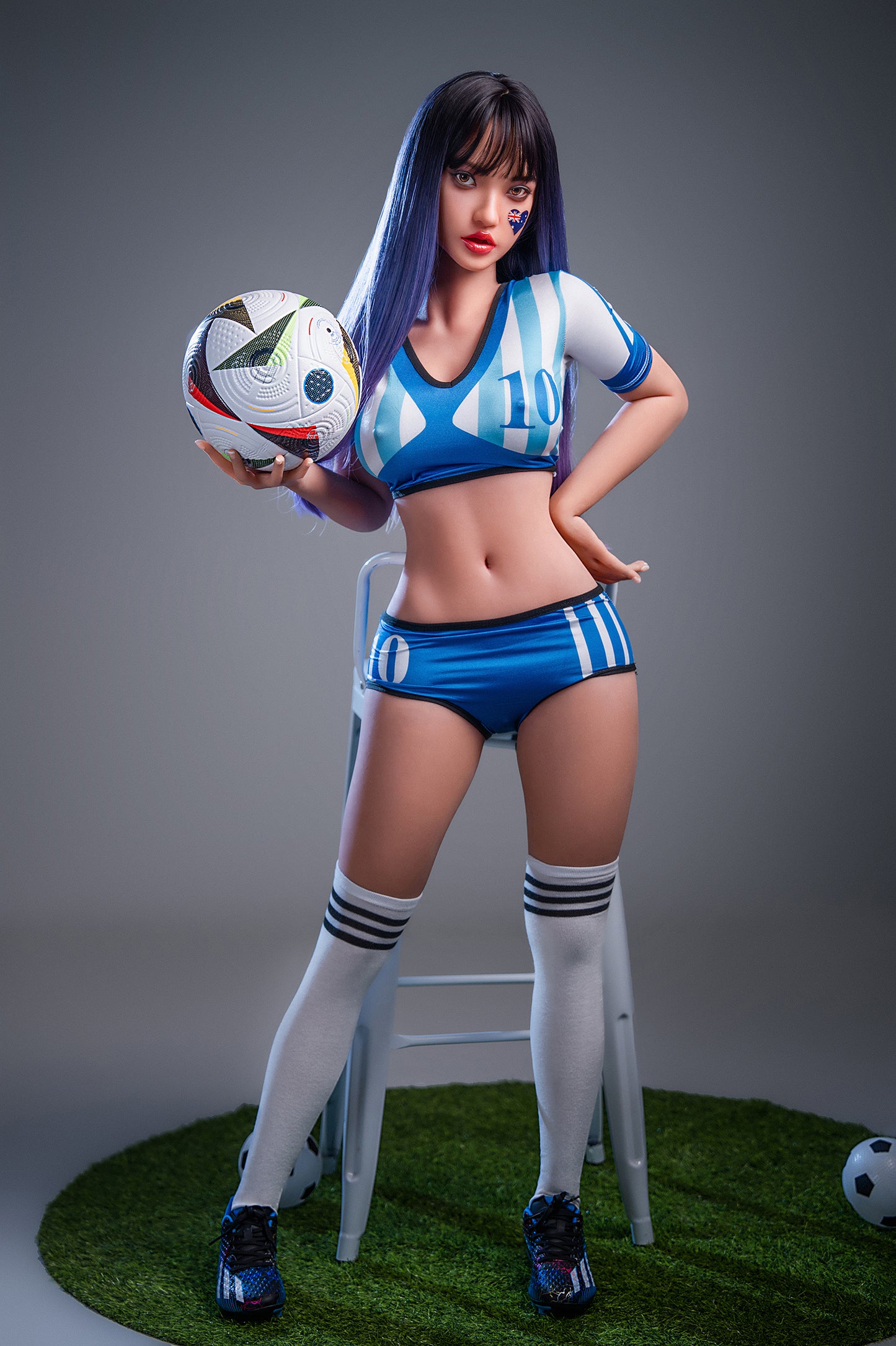 Ethel- 152cm/4'98" C cup Silicone Head+TPE Body Sex Doll (Movable Jaw Head) - SY Doll