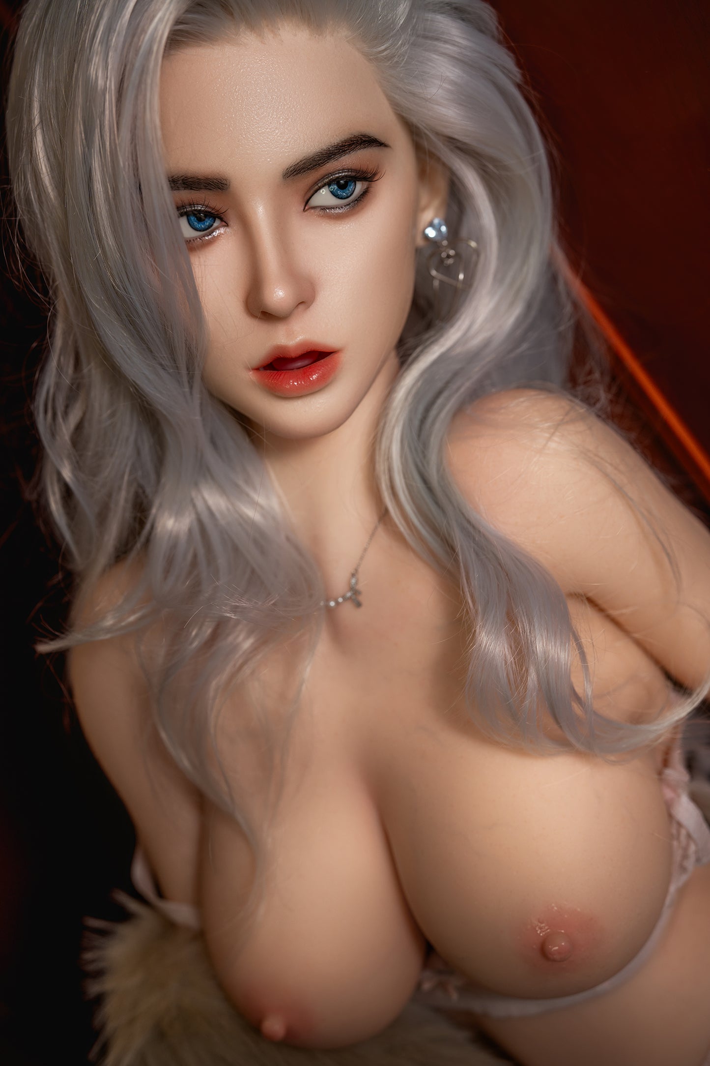 Agnes - 164cm/5'38" D cup Silicone Head+TPE Body Sex Doll(Movable Jaw) - SY Doll