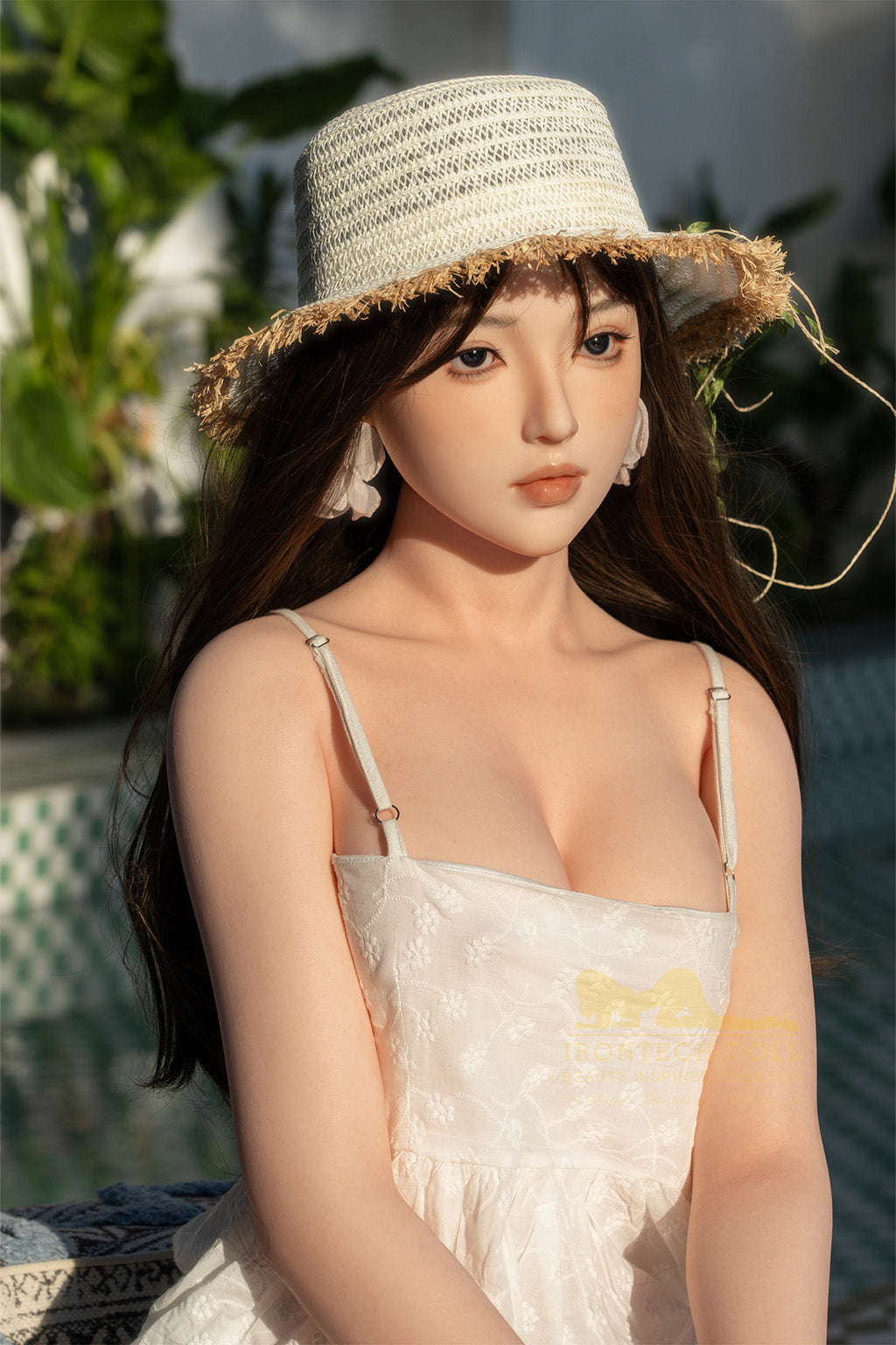 Zilia-166cm(5'45") D-cup Full Silicone Summer Innocent Fair Sex Doll - Irontech Doll