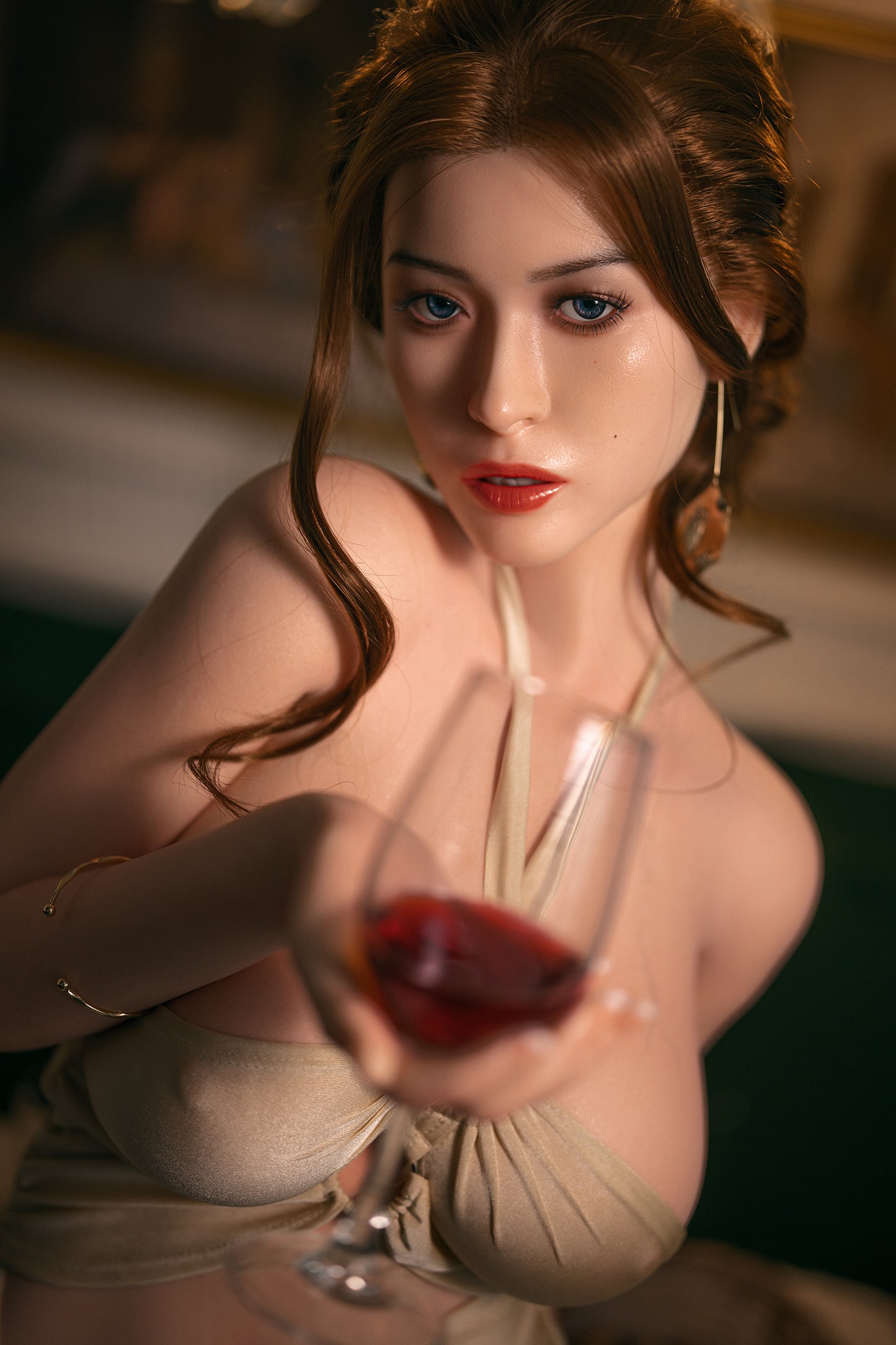 Calantha - 166cm/5'44"D cup Full Silicone Sex Doll(Movable jaw head) - SY Doll