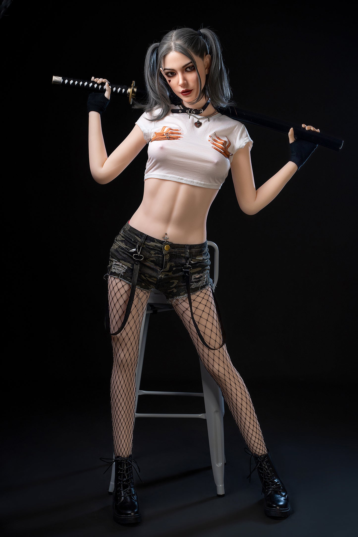 Eudora- 173cm/5'67" C cup Silicone Head+TPE Body Sex Doll (Movable Jaw) - SY Doll