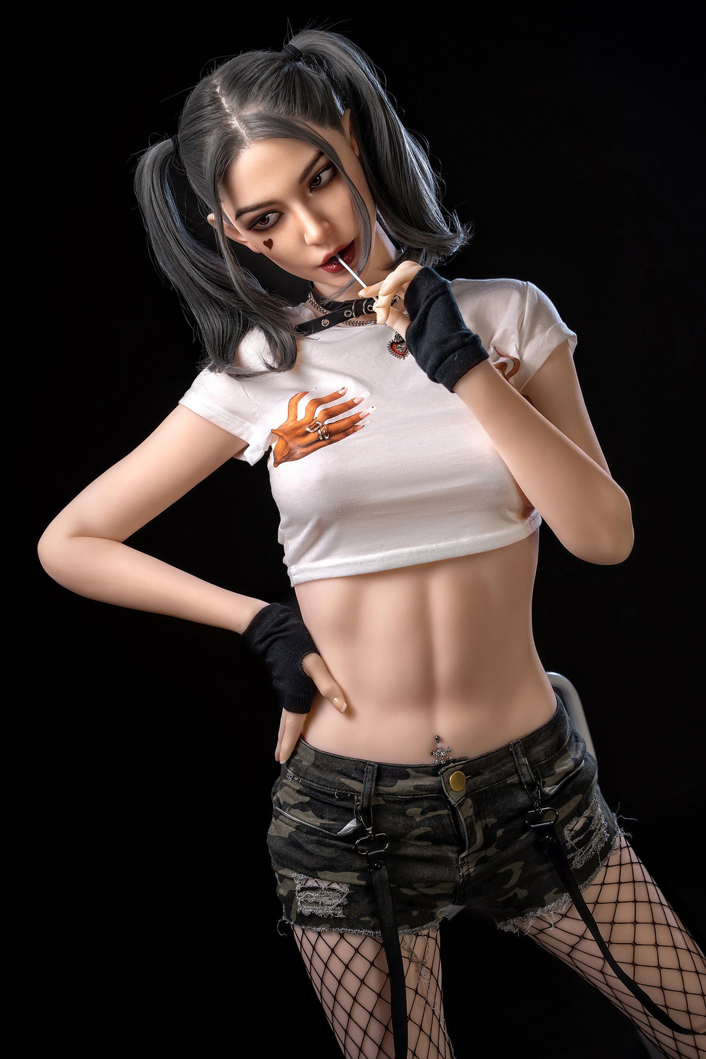 Eudora- 173cm/5'67" C cup Silicone Head+TPE Body Sex Doll (Movable Jaw) - SY Doll
