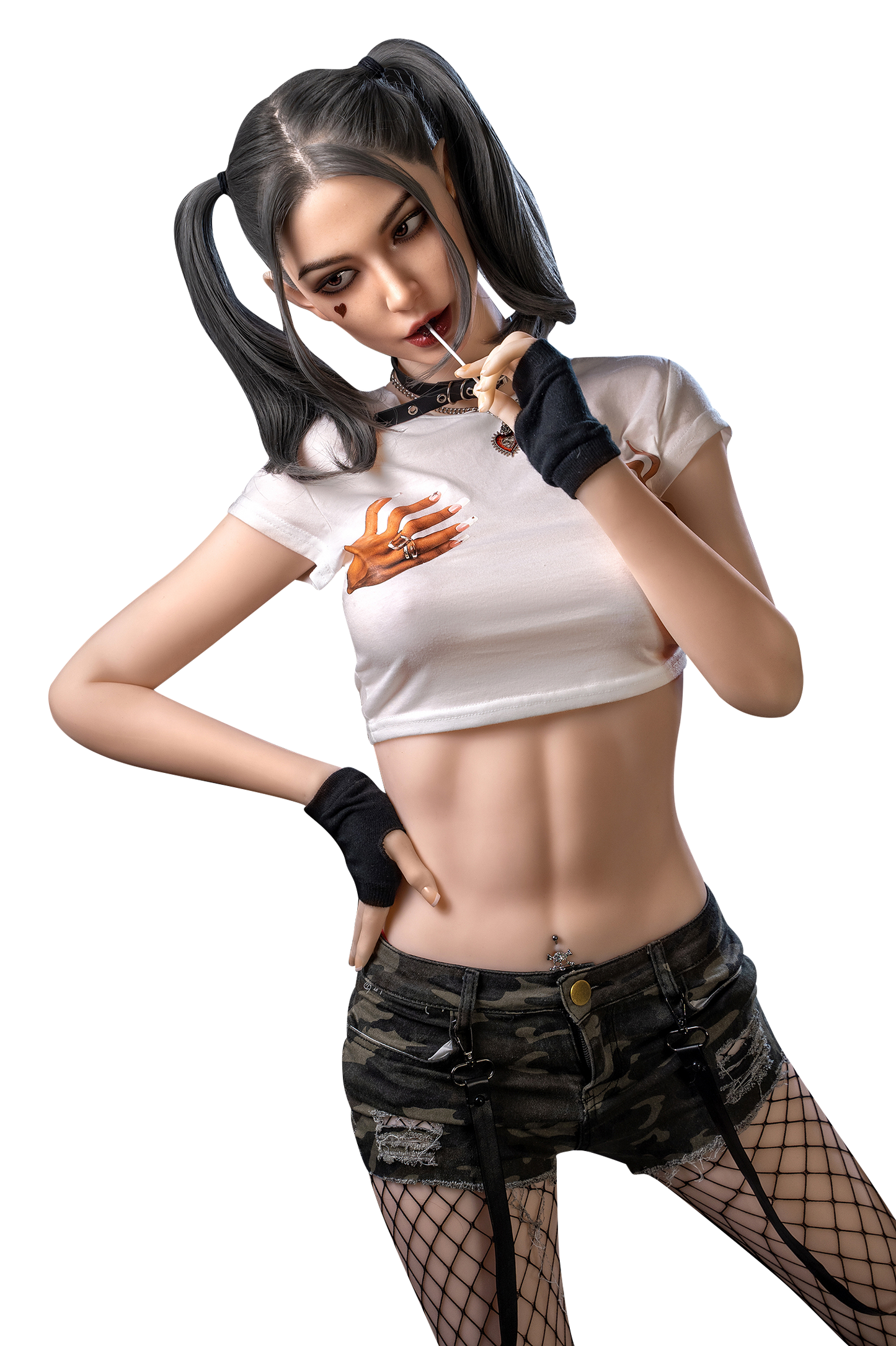 Eudora- 173cm/5'67" C cup Silicone Head+TPE Body Sex Doll (Movable Jaw) - SY Doll