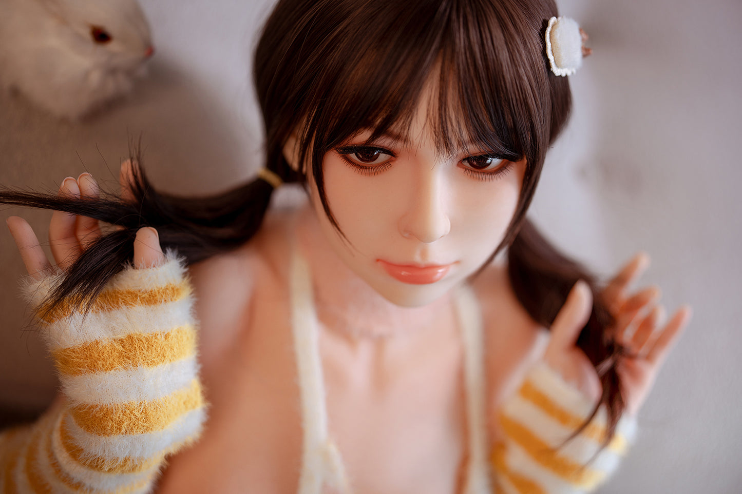 Sophia - 150cm/4'92" A cup Silicone Head+TPE Body - SY Doll Flat Chest