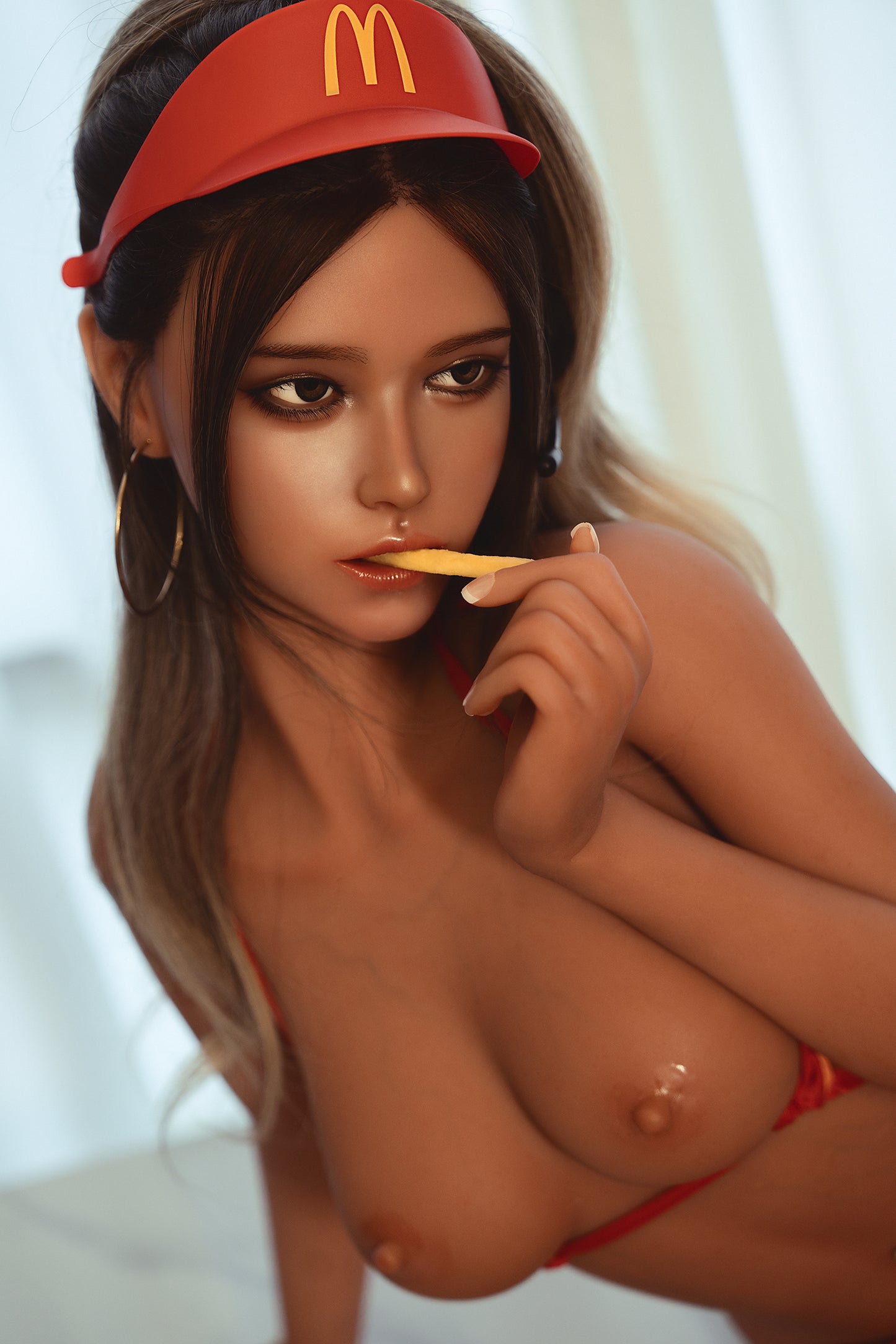 Enid - 148cm/4'85" C cup Silicone Head+TPE Body Sex Doll(Movable Jaw) - SY Doll