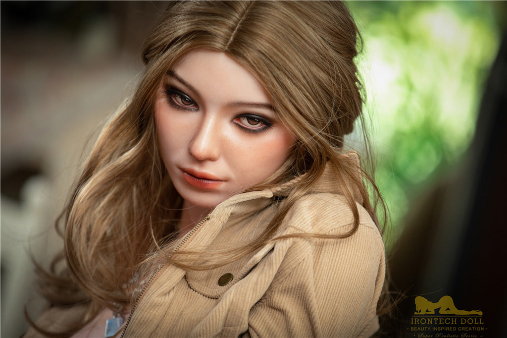 Maria-164cm(5'38")E-cup Full Silicone American Cute Jean Blonde Sex Doll - Irontech Doll