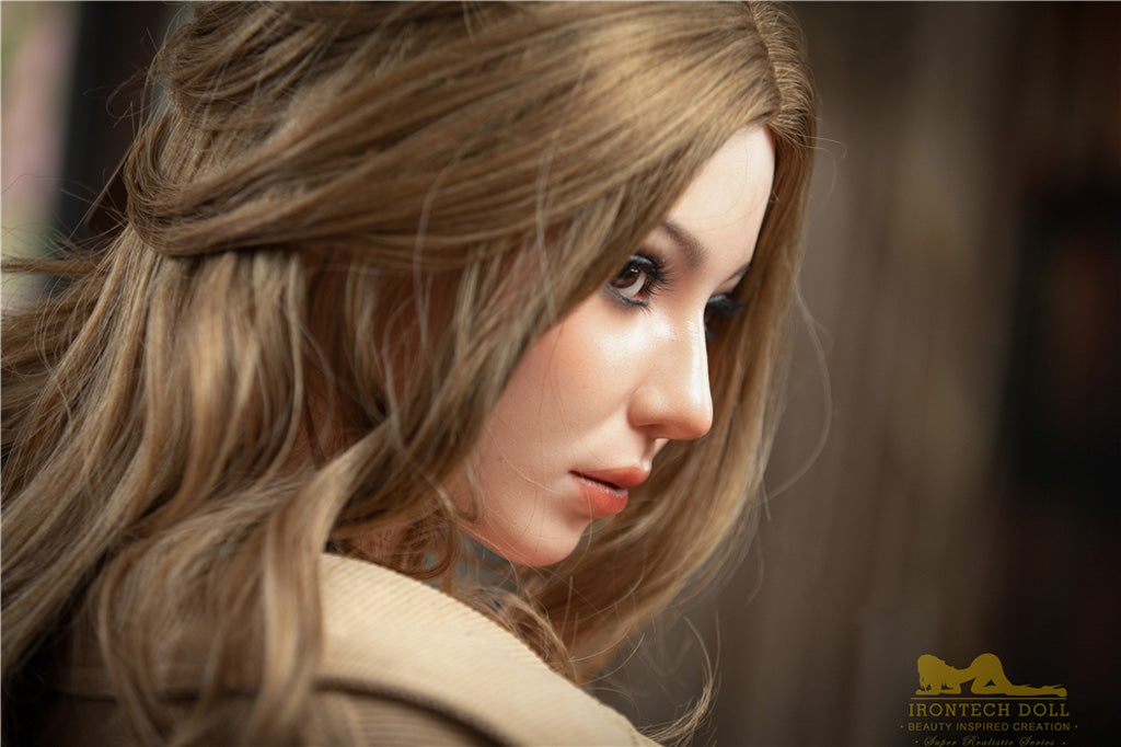 Maria-164cm(5'38")E-cup Full Silicone American Cute Jean Blonde Sex Doll - Irontech Doll