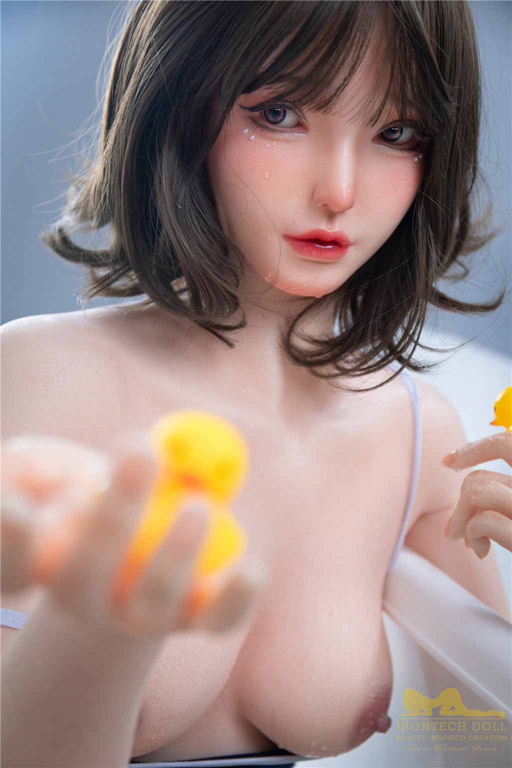 芙蓉(Furong) -168cm(5'51")C-cup Full Silicone Chinese Bob Wet Jumpsuits Girl Sex Doll - Irontech Doll