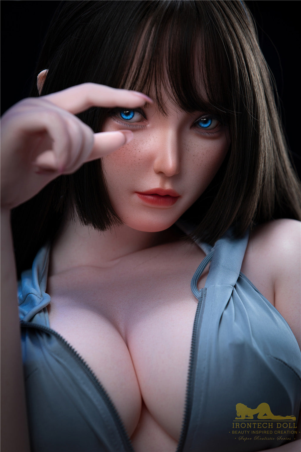 Yu-164cm(5'38")E-cup Full Silicone Japanese Cute Bob Girl Sex Doll - Irontech Doll
