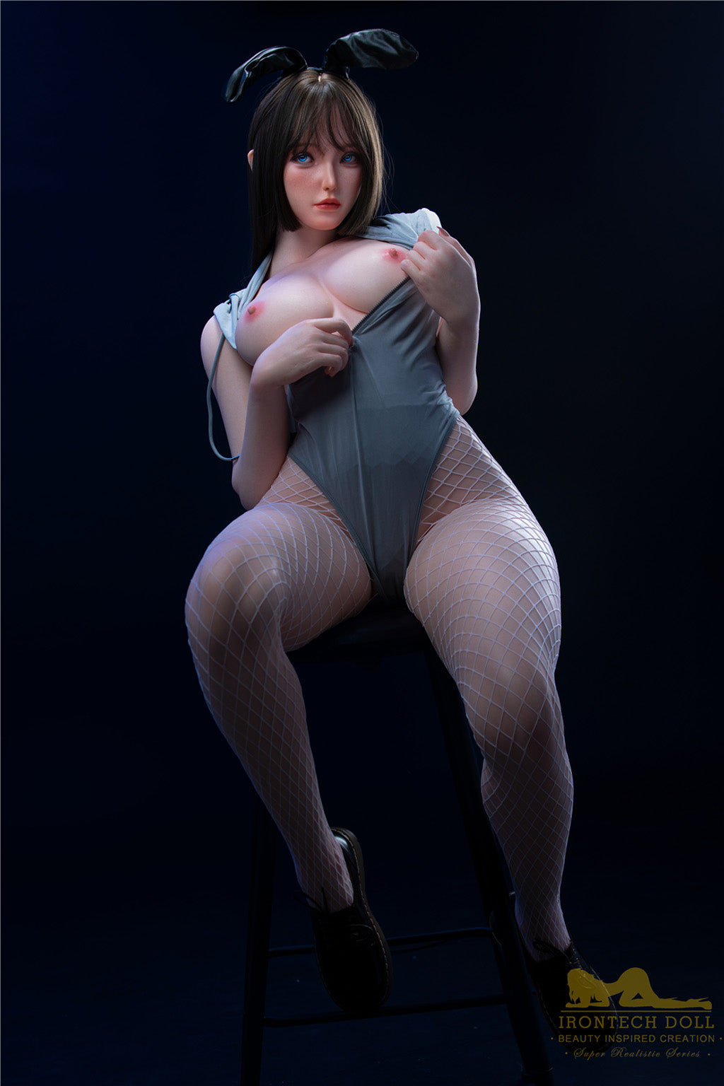 Yu-164cm(5'38")E-cup Full Silicone Japanese Cute Bob Girl Sex Doll - Irontech Doll