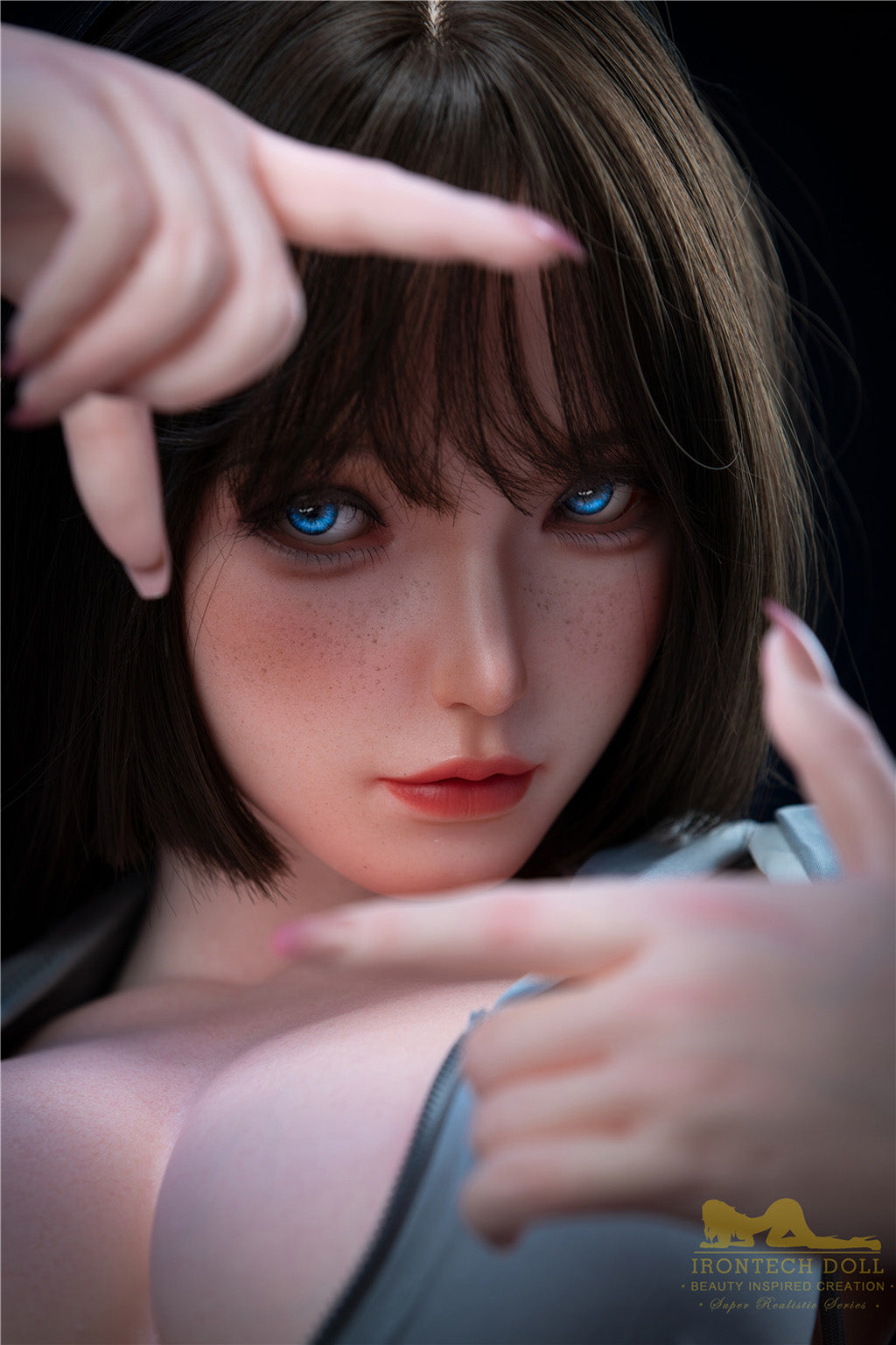 Yu-164cm(5'38")E-cup Full Silicone Japanese Cute Bob Girl Sex Doll - Irontech Doll