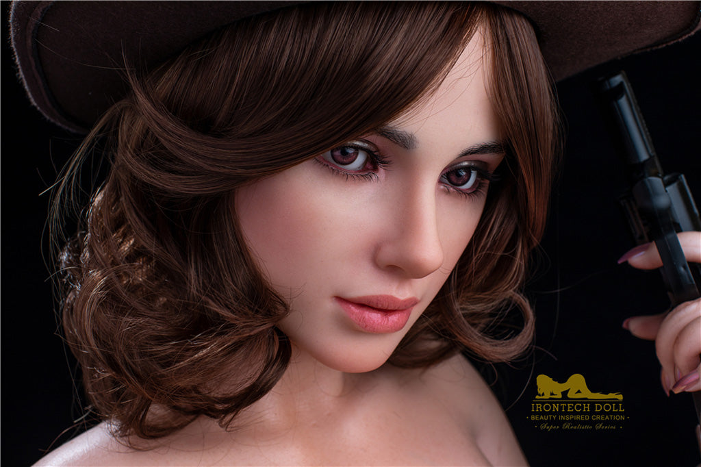 Luna-165cm(5'41")F-cup Full Silicone Cowgirl Cosplay Police Sex Doll - Irontech Doll