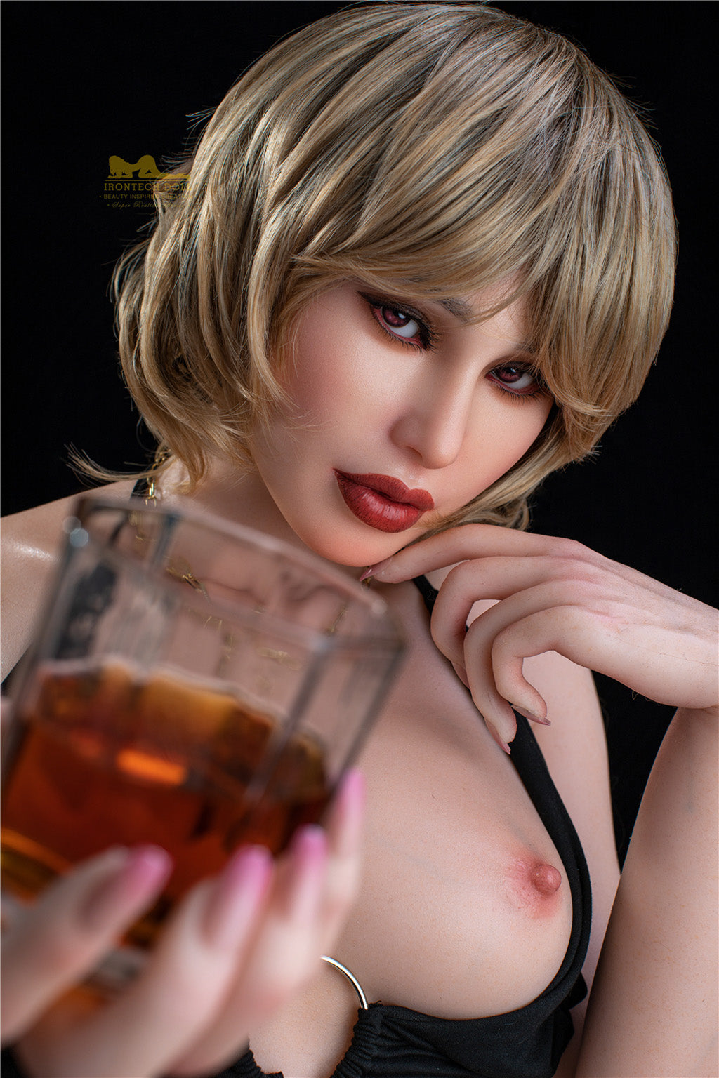 Pearl-166cm(5'45") Minus D-cup Full Silicone Bob Mature Charming Sex Doll- Irontech Doll