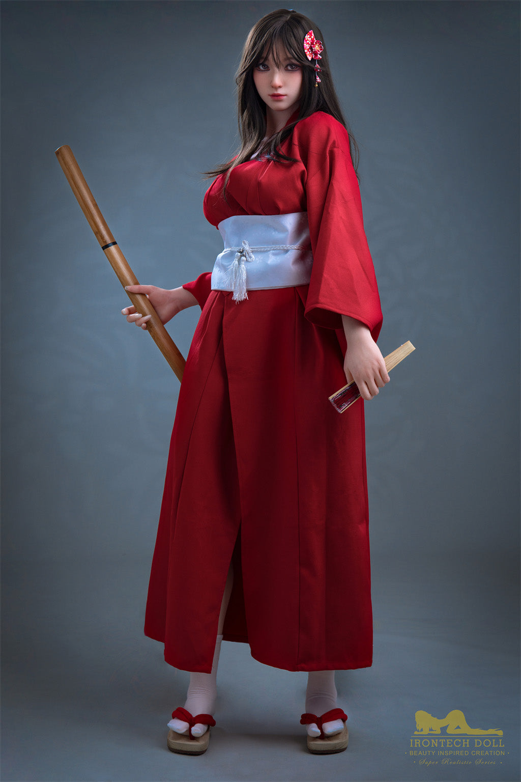Abe Naomi-164cm(5'38")E-cup Full Silicone Japanese Martial Girl Sex Doll - Irontech Doll