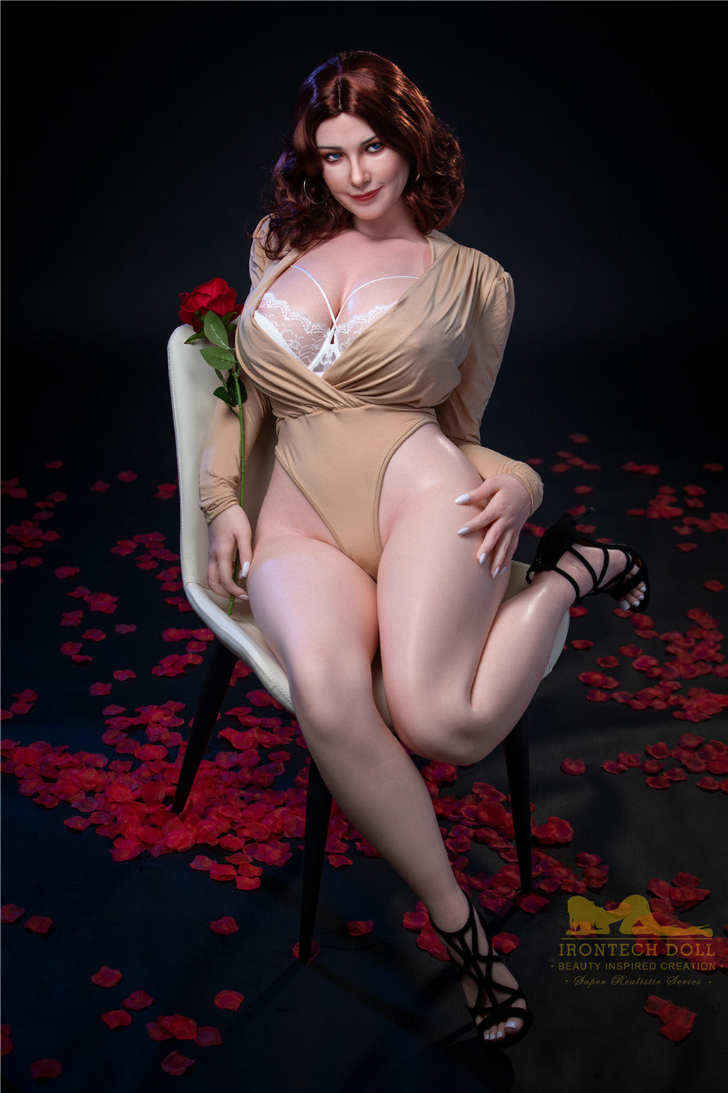 Carmel-160cm(5'25")H-cup Full Silicone Mega Breast Sex Doll- Irontech Doll