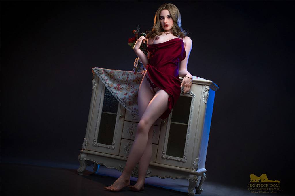 Luna -168cm(5'51")C-cup Full Silicone Bob Thong Blonde Sex Doll Tanned - Irontech Doll