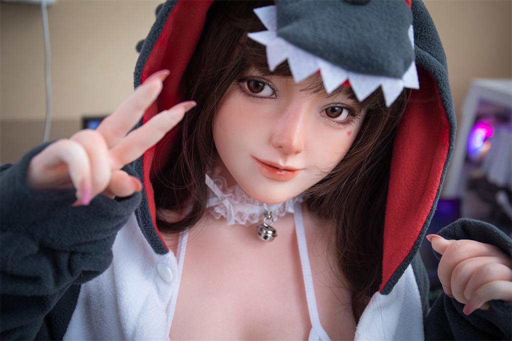 Aona(奥娜)-148cm(4'86") D-cup Anime Full Silicone Sex Doll Plus- Irontech Doll