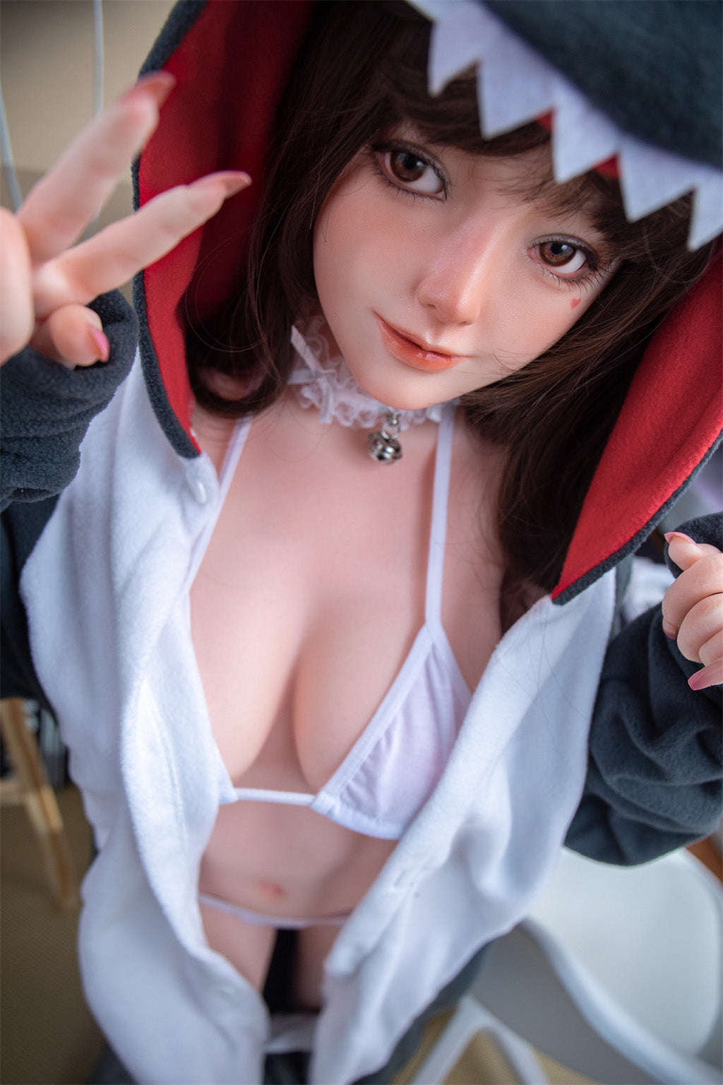 Aona(奥娜)-148cm(4'86") D-cup Anime Full Silicone Sex Doll Plus- Irontech Doll