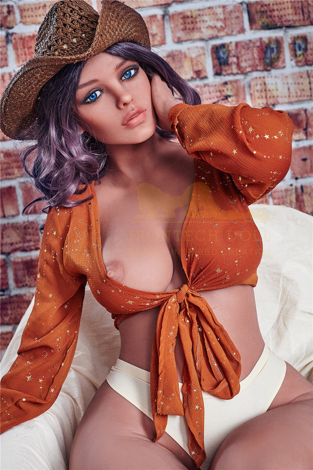 Doria-156cm(5'12") E-cup TPE Sex Doll Plump Mexico Cowgirl - Irontech Doll