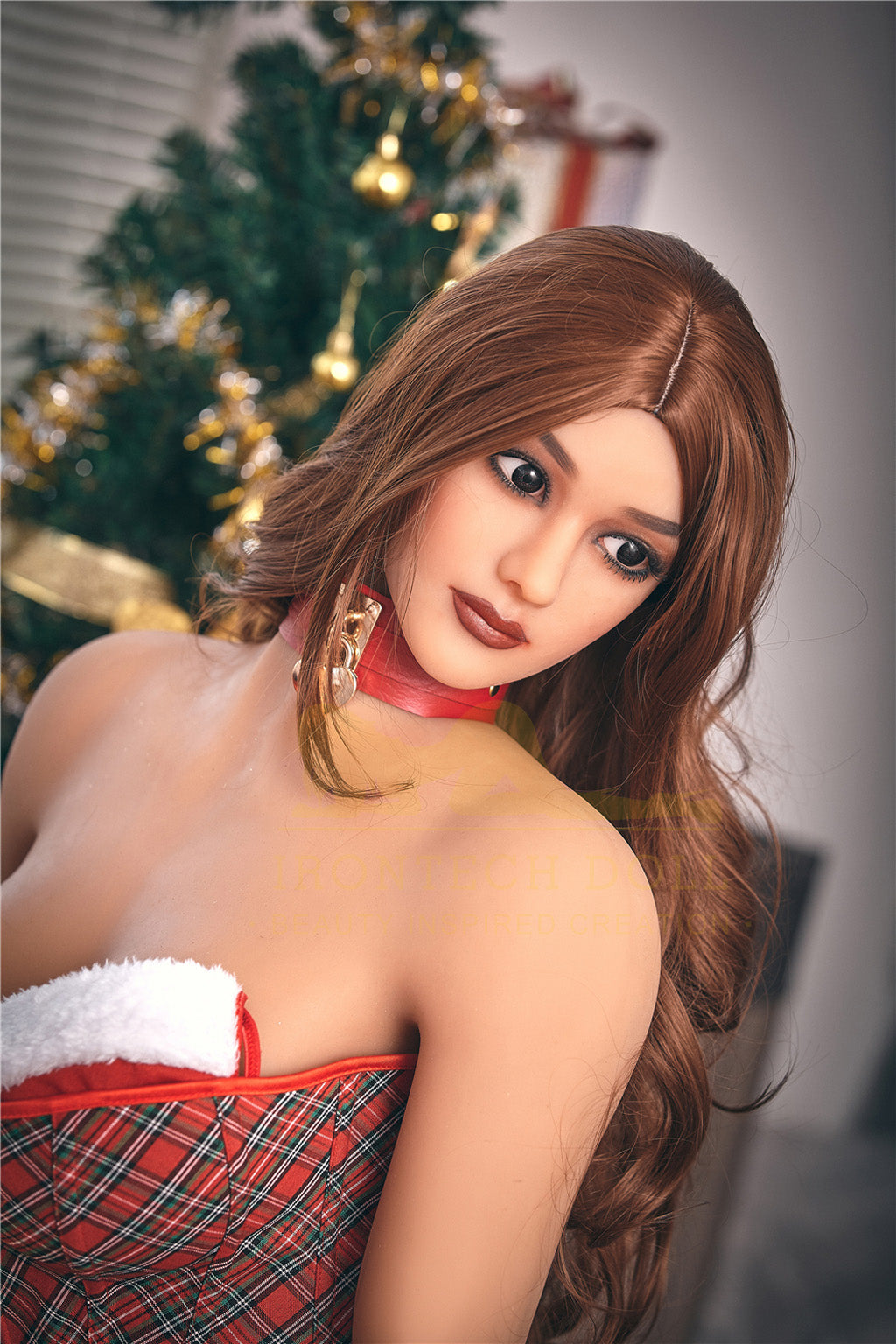 Fiona-156cm(5'12") E-cup TPE Sex Doll Swidish Plump Hip Christmas Girl - Irontech Doll