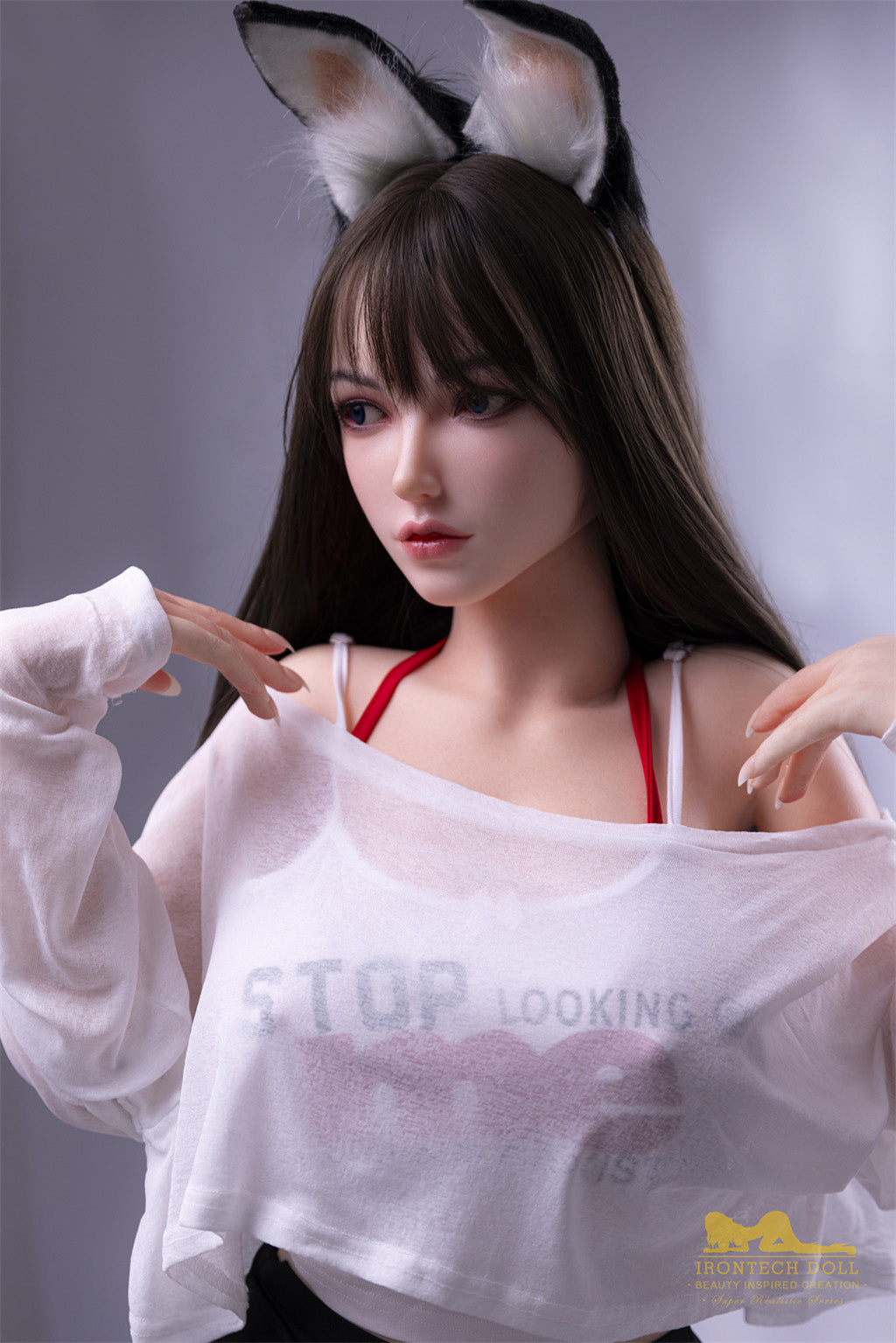 小莲(Xiaolian) -165cm(5'41")F-cup Full Silicone Chinese Mega Breasts Bunny Girl Sex Doll - Irontech Doll