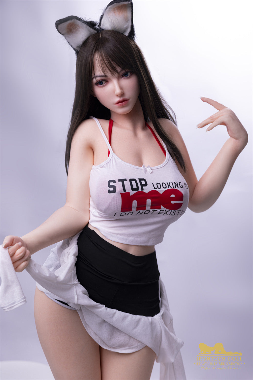 小莲(Xiaolian) -165cm(5'41")F-cup Full Silicone Chinese Mega Breasts Bunny Girl Sex Doll - Irontech Doll