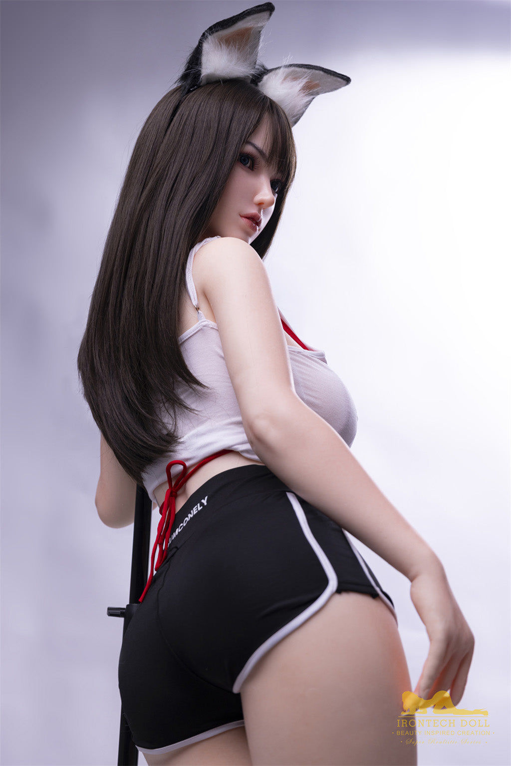 小莲(Xiaolian) -165cm(5'41")F-cup Full Silicone Chinese Mega Breasts Bunny Girl Sex Doll - Irontech Doll