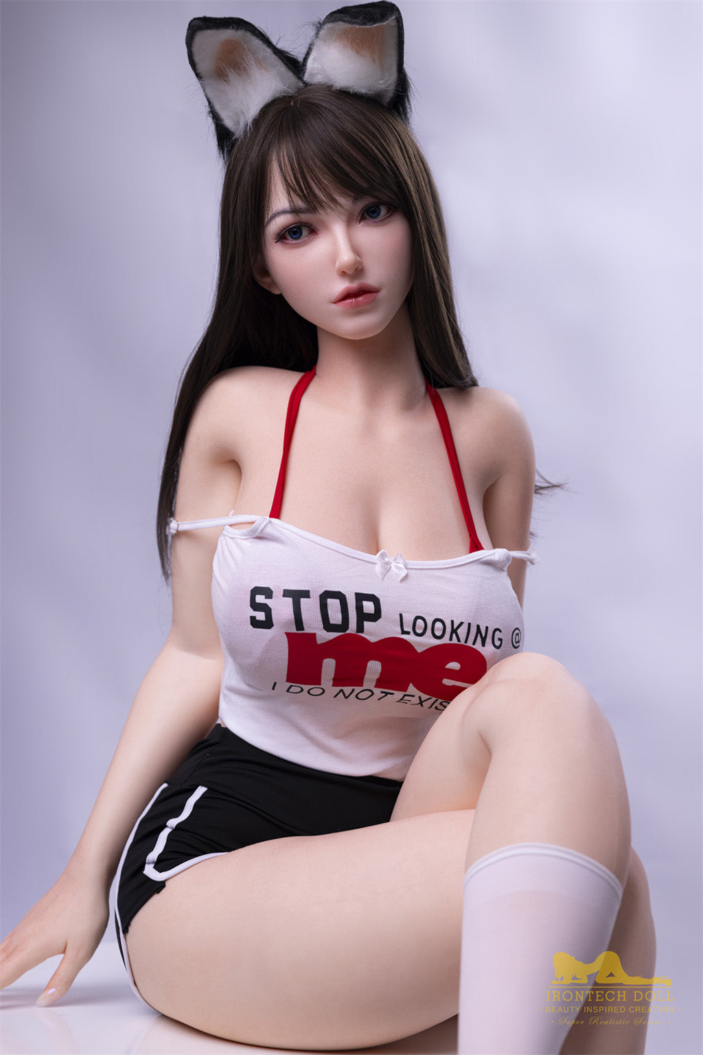 小莲(Xiaolian) -165cm(5'41")F-cup Full Silicone Chinese Mega Breasts Bunny Girl Sex Doll - Irontech Doll