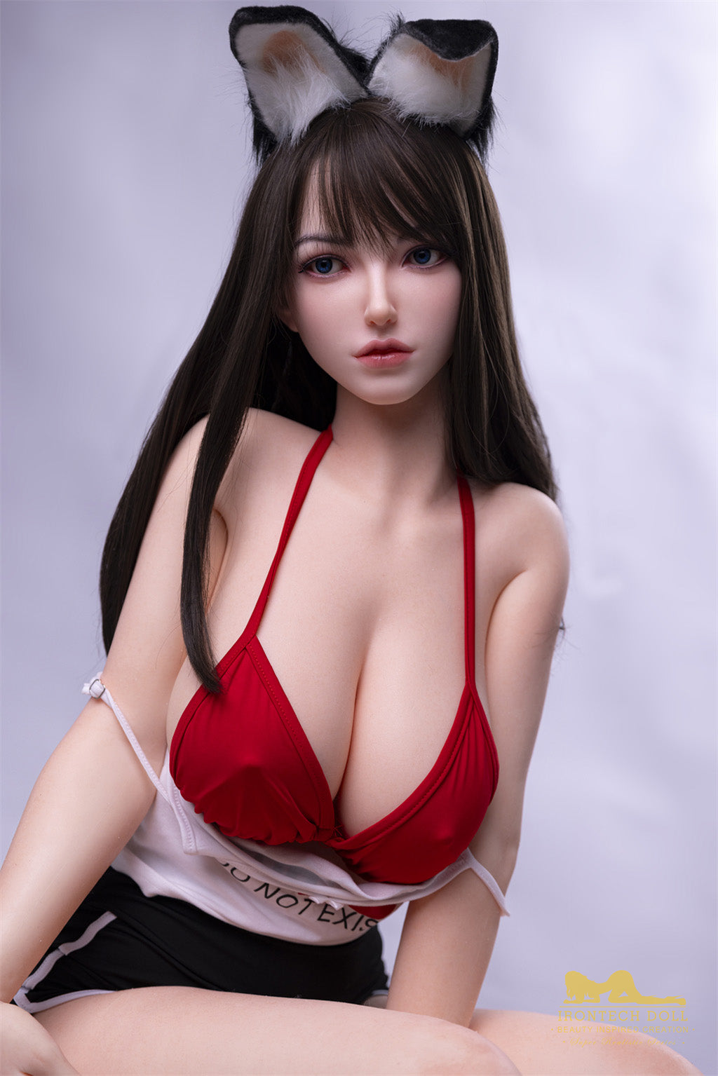 小莲(Xiaolian) -165cm(5'41")F-cup Full Silicone Chinese Mega Breasts Bunny Girl Sex Doll - Irontech Doll