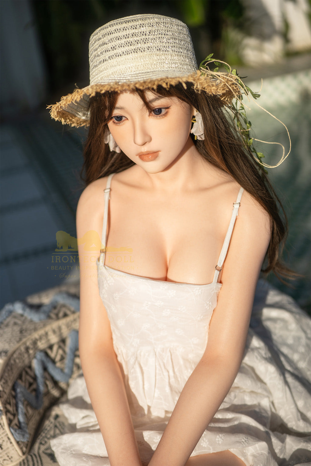 Zilia-166cm(5'45") D-cup Full Silicone Summer Innocent Fair Sex Doll - Irontech Doll