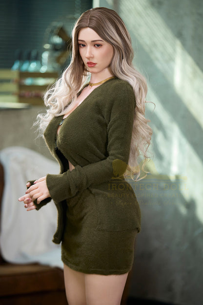 Brenda-159cm(5'22")E-cup Full Silicone Intellectual Blonde Sex Doll- Irontech Doll