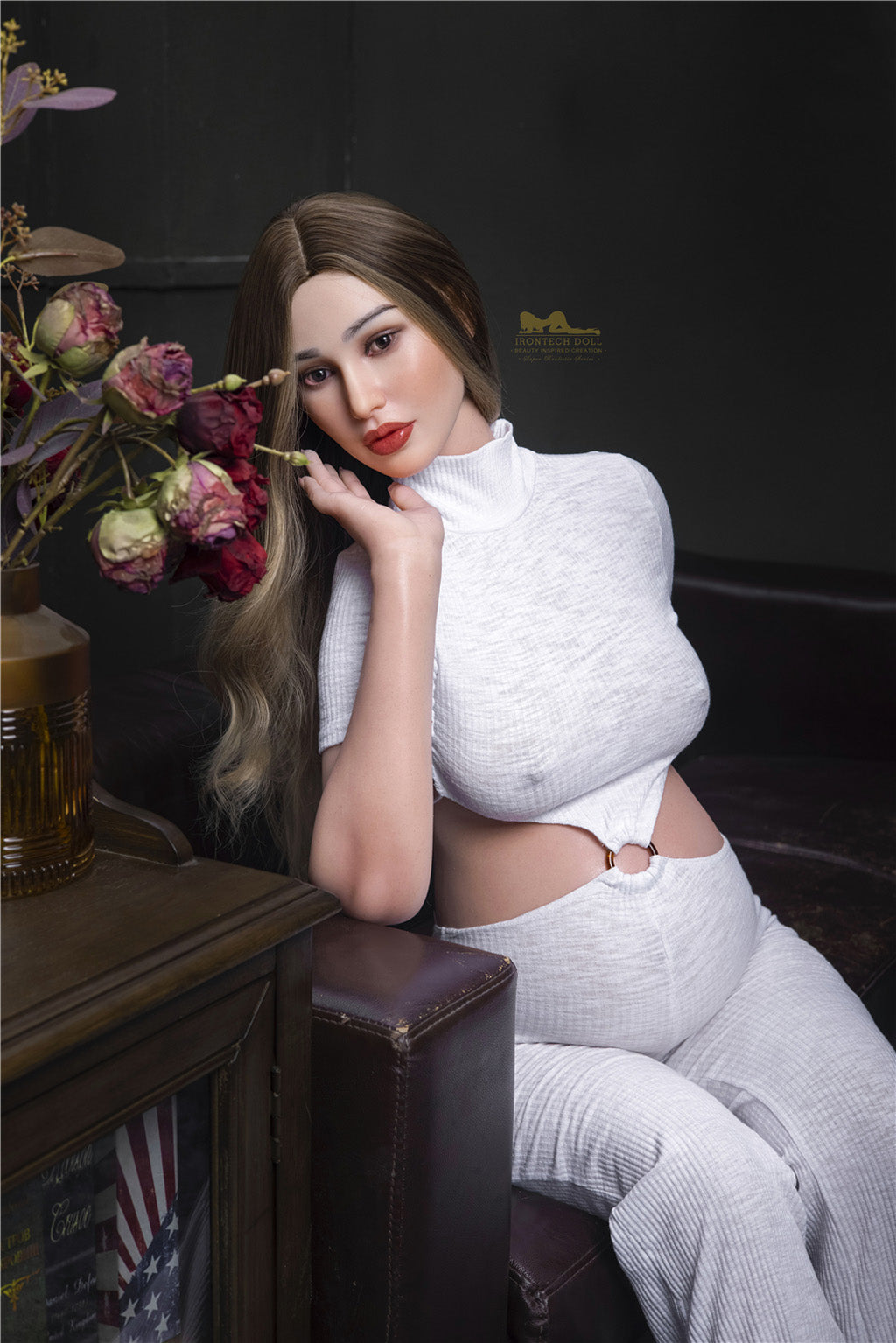 Sofia Bernardo-158cm(5'18") D-cup Full Silicone Pretty Pregnant model - Irontech Doll