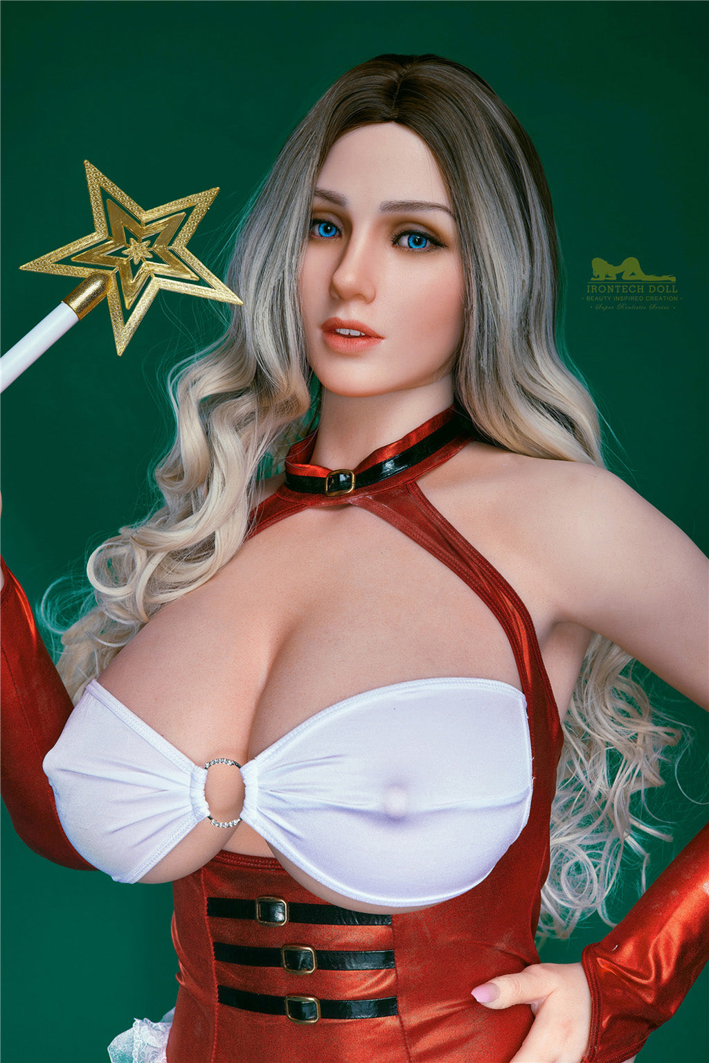 Cinderella-160cm(5'25")H-cup Full Silicone Mega Breast Magic Christmas Sex Doll- Irontech Doll