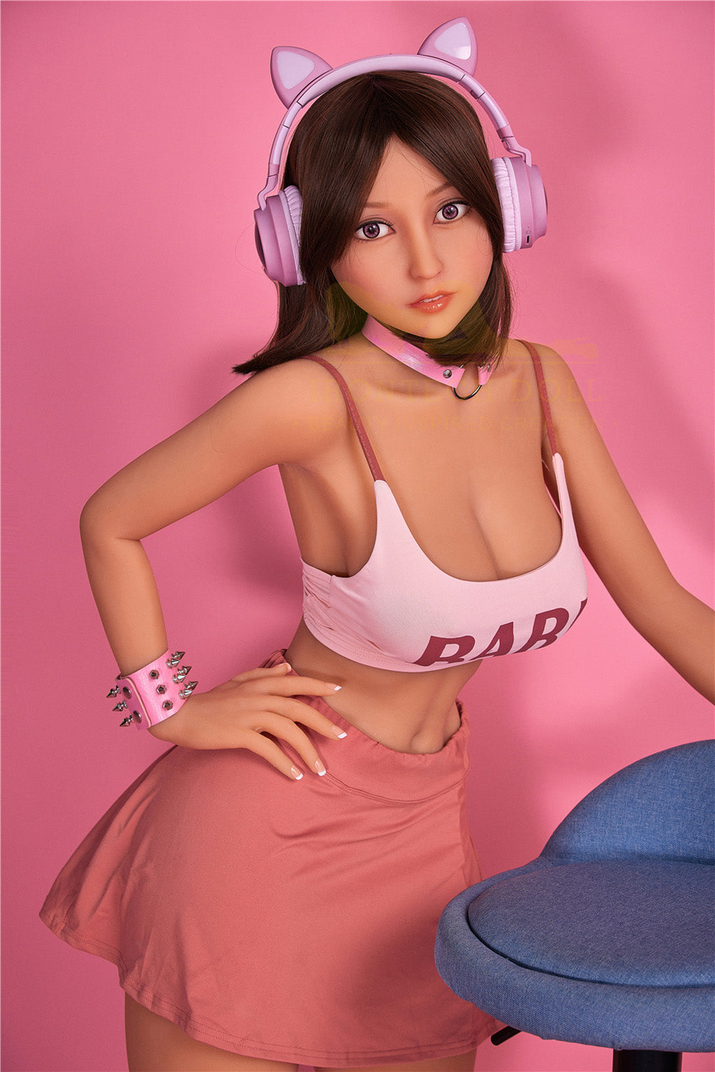 Miyin1 -153cm (5'02'')E-cup TPE Sex Doll Pink Lovely Headset Girl-Irontech Doll