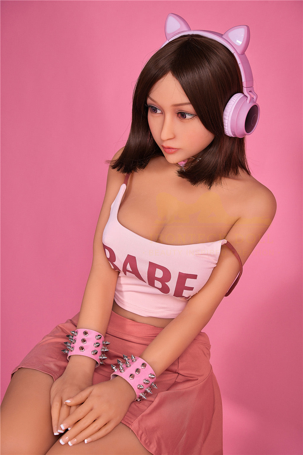 Miyin1 -153cm (5'02'')E-cup TPE Sex Doll Pink Lovely Headset Girl-Irontech Doll