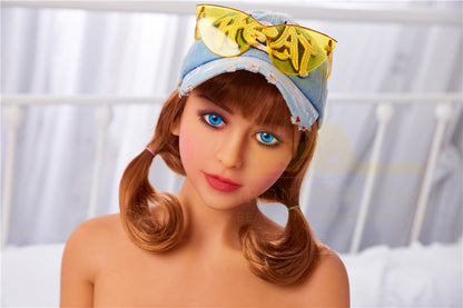 Miki -153cm (5'02'')E-cup TPE Sex Doll Ponytail Jumpsuit Sprite-Irontech Doll