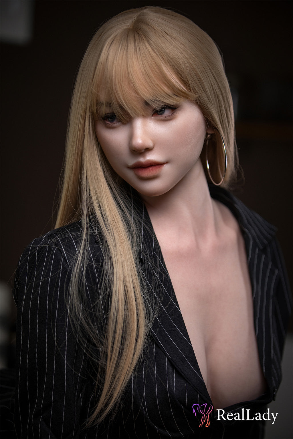 Sharon-170cm(5'58'') D-Cup Full Silicone Plump Lace Tongs Housewife Blonde Sex Doll -Real Lady Doll