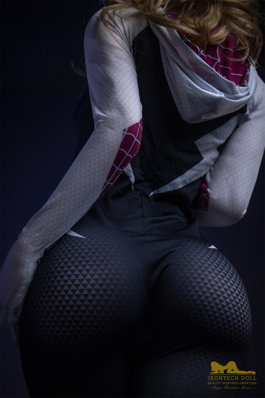 Amy -167cm(5'48")D-cup Full Silicone Cosplay Spiderwoman Blonde Sex Doll- Irontech Doll