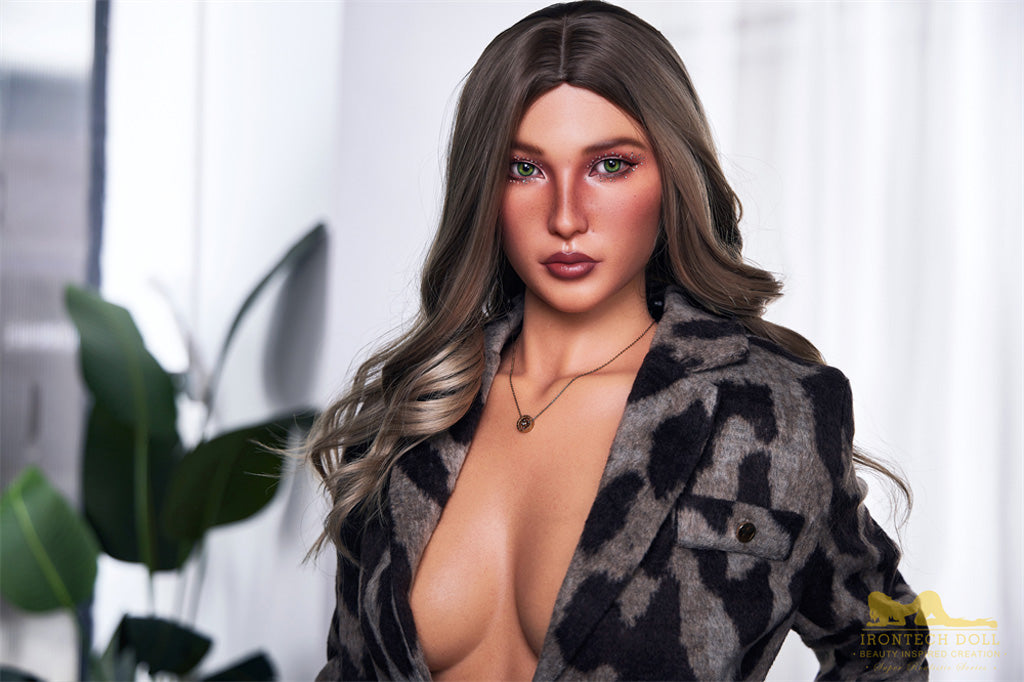 Lucy-168cm(5'51")C-cup Full Silicone Silver Hair Slim Waist High-heel Sex Doll  Natural - Irontech Doll