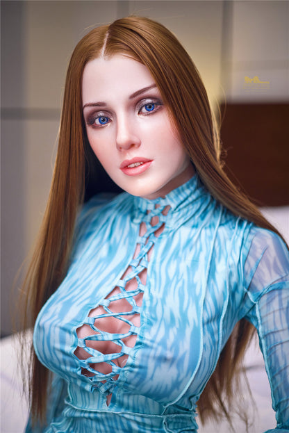 Cinderella-153cm(5'02") E-cup Full Silicone Amercian Blue Sprite Sex Doll- Irontech Doll