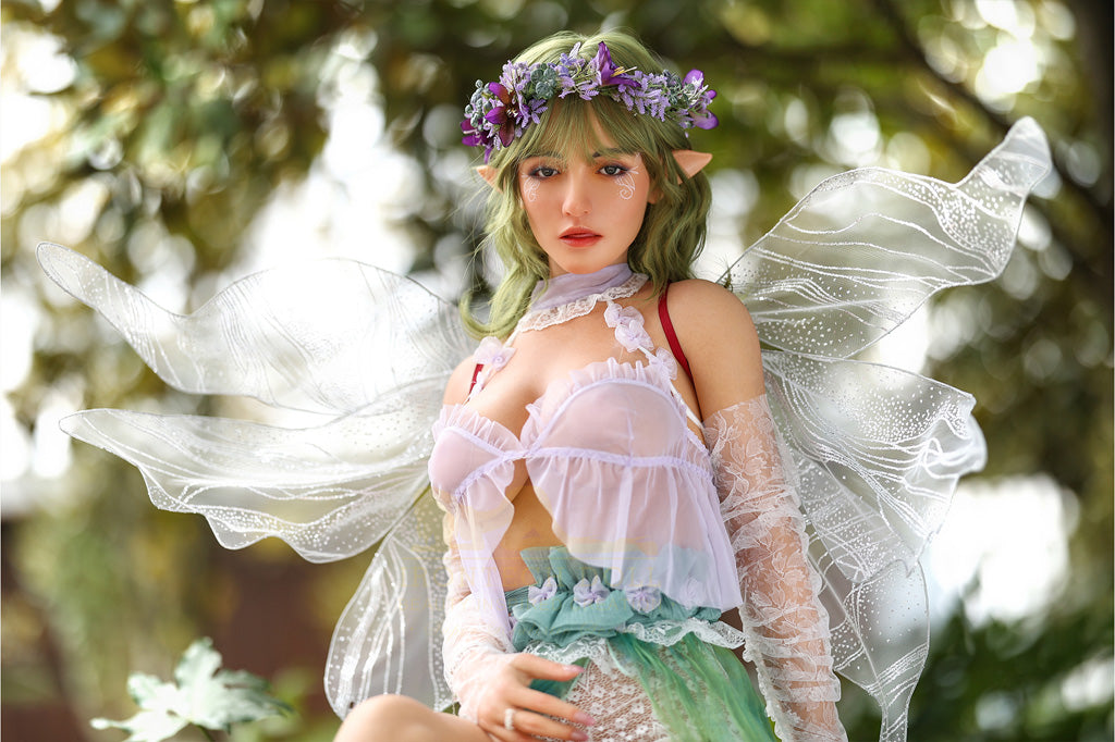 Basia Tanned -167cm(5'48")D-cup Full Silicone Anime Angel Sex Doll - Irontech Doll